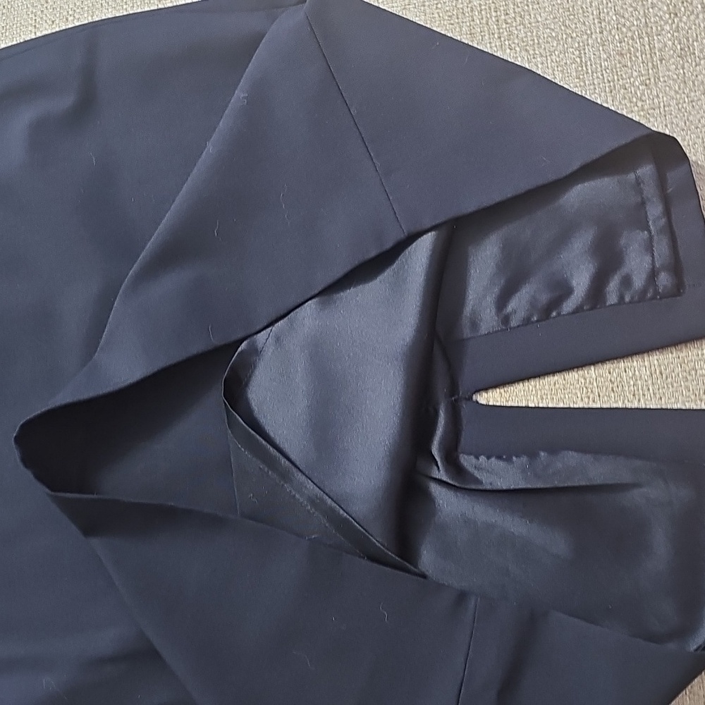 Elie Tahari Straight A-Line Pencil Skirt Navy Blue Size 10 - Picture 9 of 11